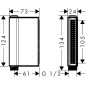 Axor One - Douchette à main, 2 jets, noir mat 45720670