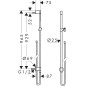 Axor One - Barre de douche 965 mm avec flexible de douche, chrome 48792000