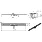 I-Drain Linear 54 - Receveur de douche en acier inoxydable PRO SS Linear, longueur 900 mm, avec étanchéité IP4M09001X1 I-Drain Linear 54 - Receveur de douche en acier inoxydable PRO SS Linear, longueur 900 mm, avec étanchéité IP4M09001X1