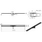 I-Drain Linear 54 - Receveur de douche en acier inoxydable PRO SS Linear, longueur 1100 mm, avec étanchéité IP4M11001X1
