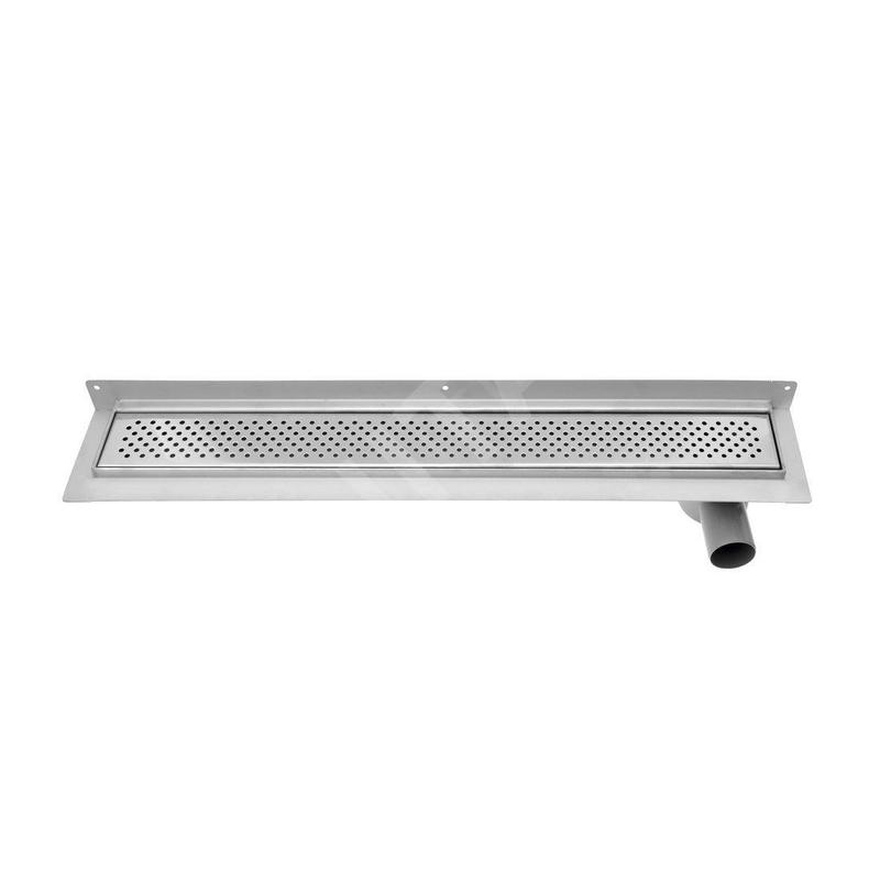 Aqualine Canniveaux - Caniveau de douche avec grille, 960x122x92 mm, montage mural, inox 2715-10