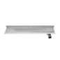 Aqualine Canniveaux - Caniveau de douche avec grille, 960x122x92 mm, montage mural, inox 2715-10