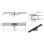 I-Drain Linear 72 - Receveur de douche en acier inoxydable PRO SS Linear, longueur 800 mm, avec étanchéité IP5M08001X1 I-Drain Linear 72 - Receveur de douche en acier inoxydable PRO SS Linear, longueur 800 mm, avec étanchéité IP5M08001X1