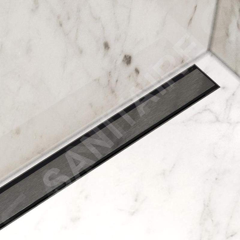 I-Drain Plano - Grille en acier inoxydable pour bac à douche série PRO, surface PVD, longueur 700 mm, graphite IPRO0700DT I-Drain Plano - Grille en acier inoxydable pour bac à douche série PRO, surface PVD, longueur 700 mm, graphite IPRO0700DT