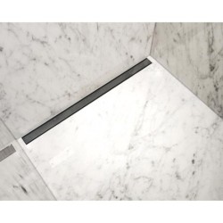 I-Drain Plano - Grille en acier inoxydable pour bac à douche série PRO, surface PVD, longueur 700 mm, graphite IPRO0700DT