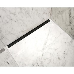 I-Drain Plano - Grille en acier inoxydable pour bac à douche série PRO, surface PVD, longueur 900 mm, noir IPRO0900MB