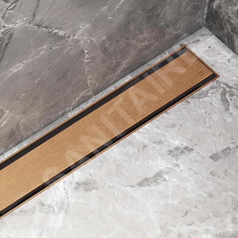 I-Drain Plano - Caillebotis en acier inoxydable pour bac à douche série PRO, surface PVD, longueur 1000 mm, doré IPRO1000G I-Drain Plano - Caillebotis en acier inoxydable pour bac à douche série PRO, surface PVD, longueur 1000 mm, doré IPRO1000G
