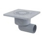 Alcadrain Douchegoten - Siphon de sol, latéral, 150x150 mm, diamètre 50 mm, gris/plastique APV3 Alcadrain Douchegoten - Siphon de sol, latéral, 150x150 mm, diamètre 50 mm, gris/plastique APV3