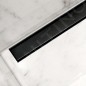 I-Drain Plano - Caillebotis en acier inoxydable pour bac à douche série PRO, surface PVD, longueur 1200 mm, noir IPRO1200MB