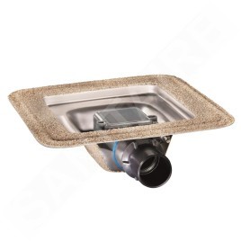 I-Drain Square - Siphon de sol en acier inoxydable Chape 54, 150x150 mm ID4CSQ0150