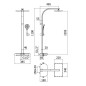 Paffoni Sets de douche - Set de douche Moby avec thermostat, 2 jets, chrome ZCOL668CRAG