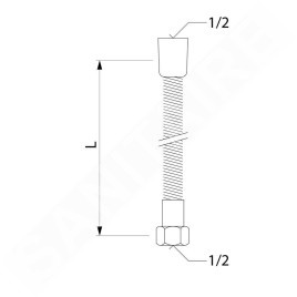 Laufen Accessoires de douche - Flexible de douche 2000 mm, chrome HF105656100000