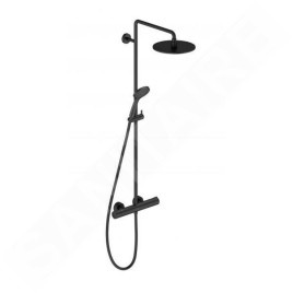 Duravit C.1 - Set de douche avec thermostat, noir mat C14280008046