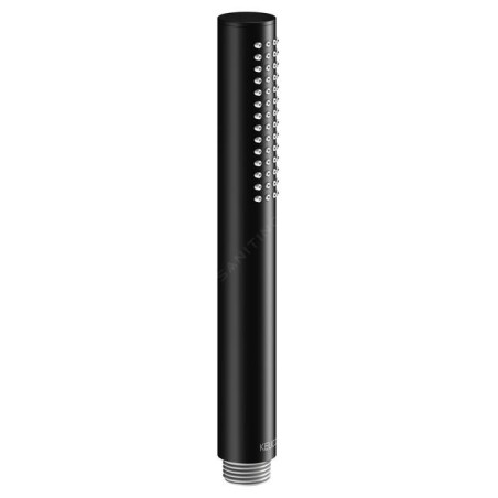 Keuco Atelier - Pommeau de douche, 1 jet, noir mat 56080370100