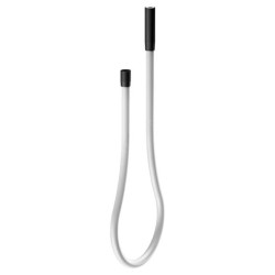 Keuco Accessoires - Flexible de douche, 1800 mm, blanc / noir noir 59996371851