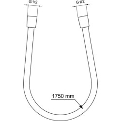 Ideal Standard Idealrain - Flexible de douche Idealflex 1750 mm, Brushed Gold BE175A2