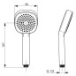 Hansa Basicjet - Pommeau de douche,1 jet, chrome 44630500