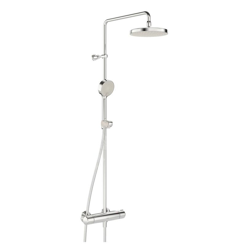 Hansa Micra - Colonne de douche avec thermostat, 3 jets, chrome 44350130