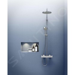 Hansa Micra - Colonne de douche avec thermostat, 3 jets, chrome 44350130