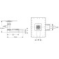 Geberit Accessoires - Siphon de douche avec alimentation, avec grille en inox 80x80 mm 154.059.00.1