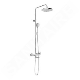Ravak Douches - Set de douche DS 092.00 avec robinet de baignoire, 250 mm, 3 jets, chrome X07P642