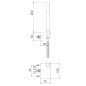 Steinberg 230 - Ensemble de pommeau de douche, support et flexible, chrome 230 1670