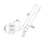 Steinberg 100 - Ensemble de pommeau de douche, support et flexible, or rose 100 1650 RG