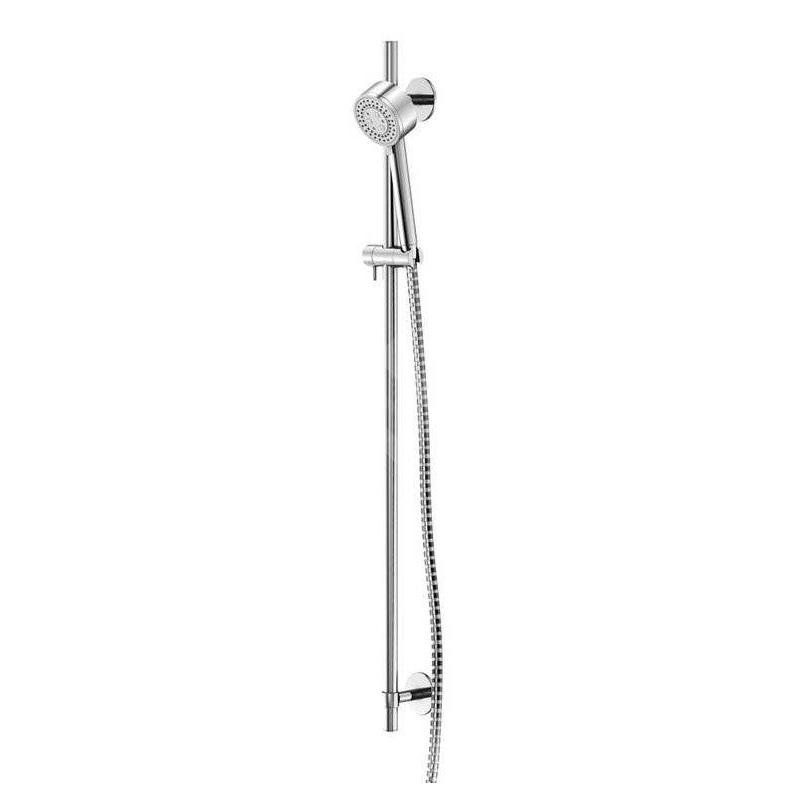 Steinberg 100 - Ensemble de pommeau de douche, barre et flexible, 3 jets, chrome 100 1602