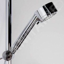 Steinberg 100 - Ensemble de pommeau de douche, barre et flexible, 3 jets, chrome 100 1602