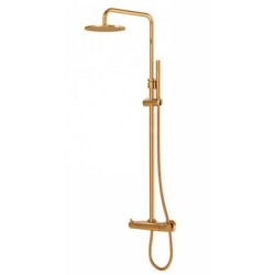 Steinberg 100 - Ensemble de douche avec thermostat, diamètre 200 mm, or rose 100 2721 RG