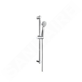 Roca Stella - Ensemble de pommeau de douche, barre et flexible, 3 jets, chrome A5B1403C00