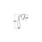 Roca Carmen - Pommeau de douche, 1 jet, chrome / blanc A5B114BC00