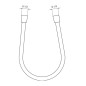 Ideal Standard Idealrain - Flexible de douche 1750 mm, chrome BG175AA
