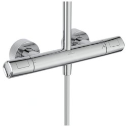 Ideal Standard CeraTherm - Ensemble de douche avec thermostat, 300x200 mm, 3 jets, chrome A7705AA