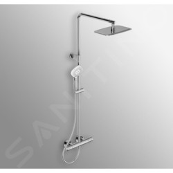 Ideal Standard CeraTherm - Ensemble de douche avec thermostat, 300x200 mm, 3 jets, chrome A7705AA