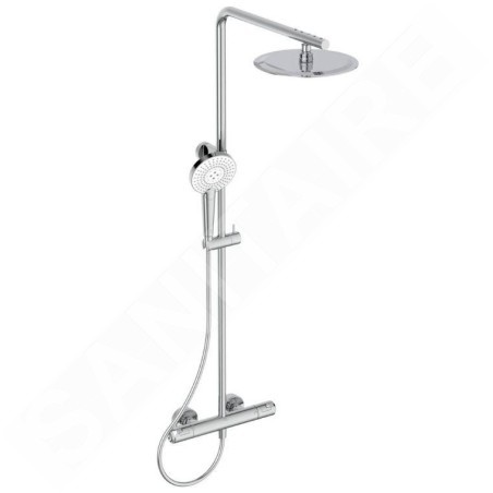 Ideal Standard CeraTherm - Ensemble de douche avec thermostat, diamètre 250 mm, 3 jets, chrome A7704AA