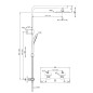 Ideal Standard CeraTherm - Ensemble de douche avec thermostat, diamètre 250 mm, 3 jets, chrome A7704AA Ideal Standard CeraTherm - Ensemble de douche avec thermostat, diamètre 250 mm, 3 jets, chrome A7704AA