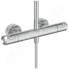 Ideal Standard CeraTherm - Ensemble de douche avec thermostat, diamètre 250 mm, 3 jets, chrome A7704AA