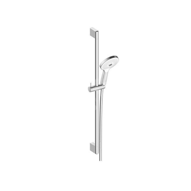 Duravit Douches - Set de douchette, barre de douche et flexible, 3 jets, chrome UV0680003010