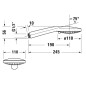 Duravit Douches - Douchette à main, 3 jets, chrome UV0650016010