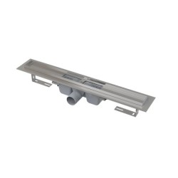Alcadrain Douchegoten - Caniveau de douche 1450 mm, avec rebord pour grille perforée, inox APZ1-1450