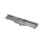 Alcadrain Douchegoten - Receveur de douche Flexible Low 1050 mm, avec collier réglable au mur, écoulement vertical, acier