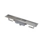 Alcadrain Douchegoten - Bac à douche Professional 550 mm, avec rebord pour grille pleine, écoulement vertical, acier inoxydable
