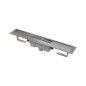 Alcadrain Douchegoten - Caniveau de douche Professional 750 mm, avec rebord pour grille pleine, évacuation verticale, inox