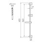 Novaservis Sets de douche - Set de pommeau de douche, support, colonne et flexible, chrome KIT866,0