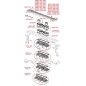 Alcadrain Douchegoten - Caniveau de douche Wall 1150 mm, avec collier fixe au mur, évacuation verticale, inox APZ1016-1150