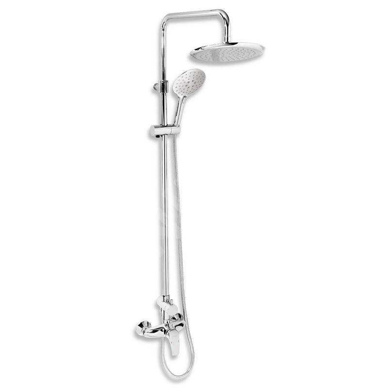 Novaservis Sets de douche - Set de douche avec robinetterie, raccord de douche par le haut, chrome SET068/57,0