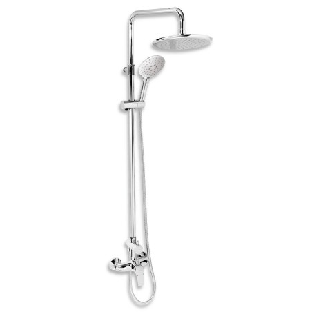Novaservis Sets de douche - Set de douche avec robinetterie, raccord de douche par le haut, chrome SET068/57,0