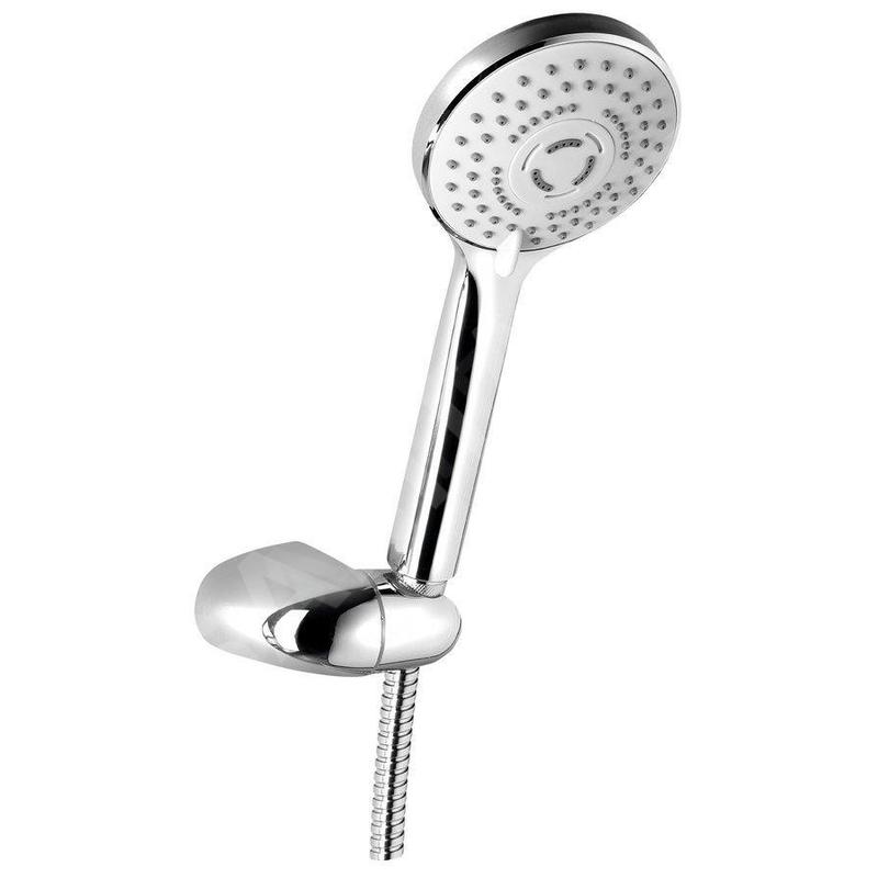 Aqualine Douches - Ensemble de douche 100, 2 jets, support rotatif, chrome 11454