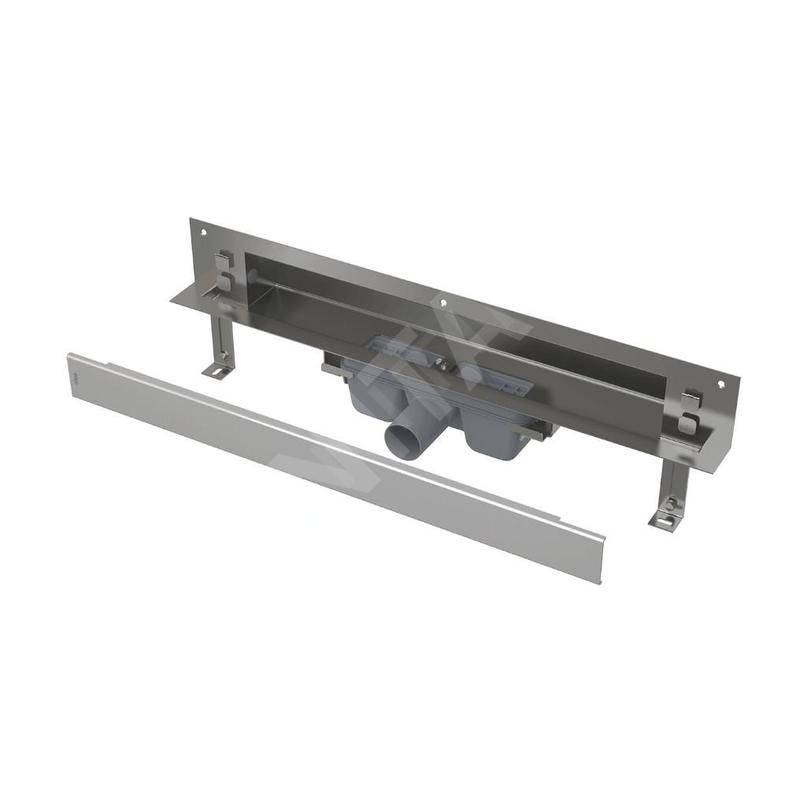 Alcadrain Douchegoten - Système de drainage Spa 1050 mm, pour installation dans le mur, acier inoxydable brillant APZ5-EDEN-1050